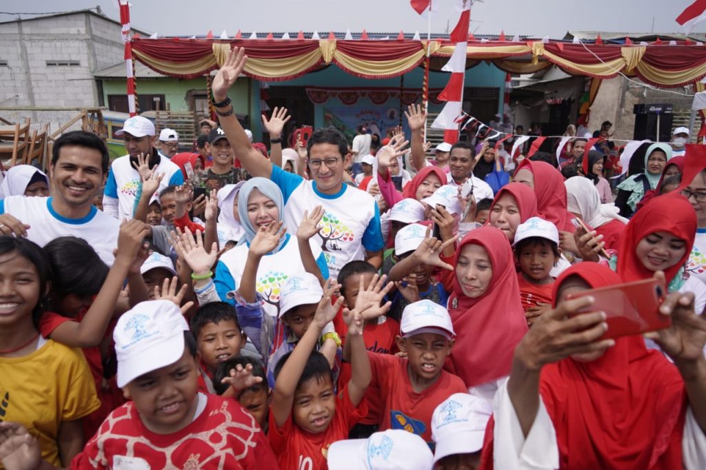 Nur Asia Uno bersama Sandiaga Uno rayakan kemerdekaan Indonesia